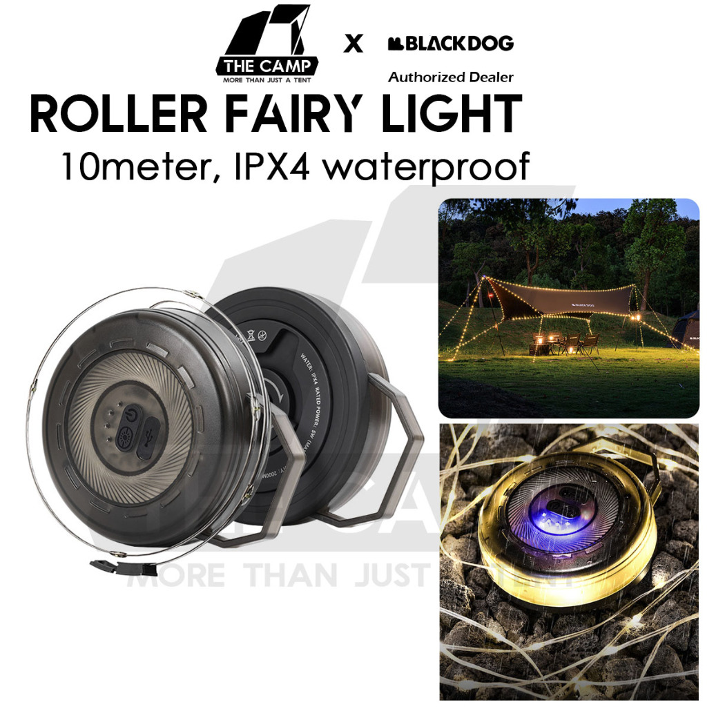Blackdog LED Roller Fairy Light Fast Pull Bulb Ball String 10m Outdoor ...