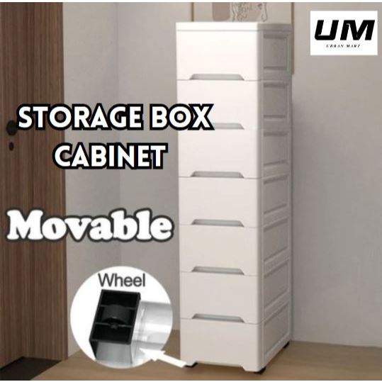 15cm/18cm/25cm Wide Kitchen Gap Drawer Cabinet With Wheels Bathroom ...