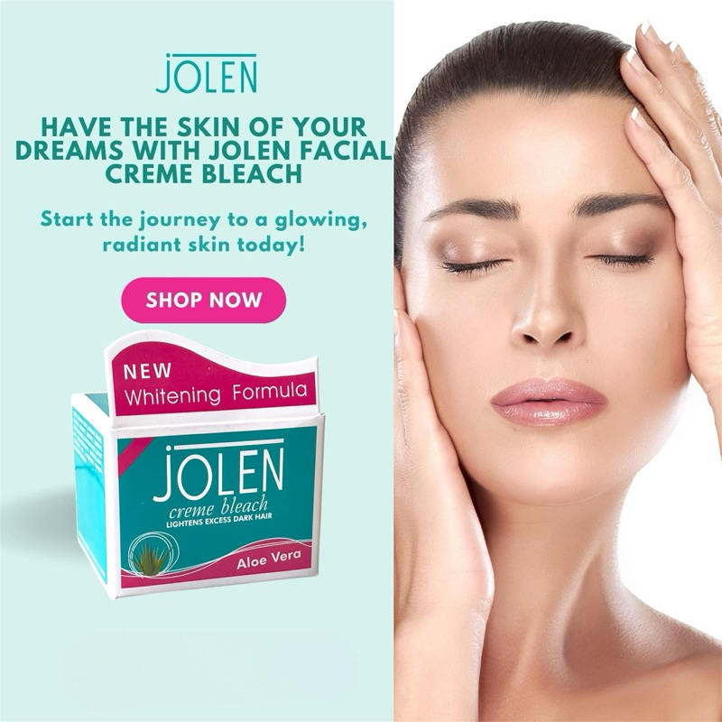 Jolen Creme Bleach Aloevera Lightens Dark Hair | Shopee Singapore