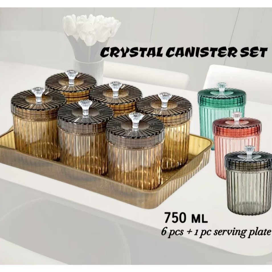 6pcs Bekas Kuih Raya Set 750ml / Cookies Container Set/ Bekas Kuih Raya ...