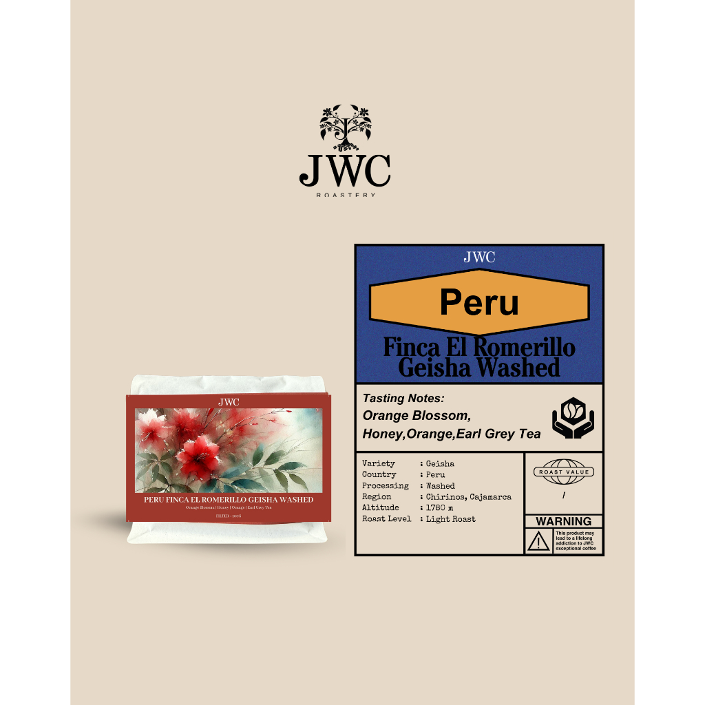 JWC Roastery - Peru Finca El Romerillo Geisha Washed 100g (Filter ...