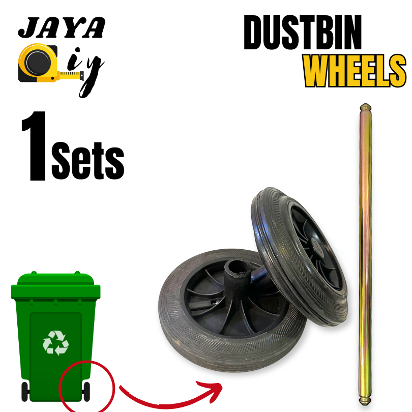 [1SET] replacements wheel 120L 240L Dustbin Wheel Shaft Lid Hinge Bolt ...