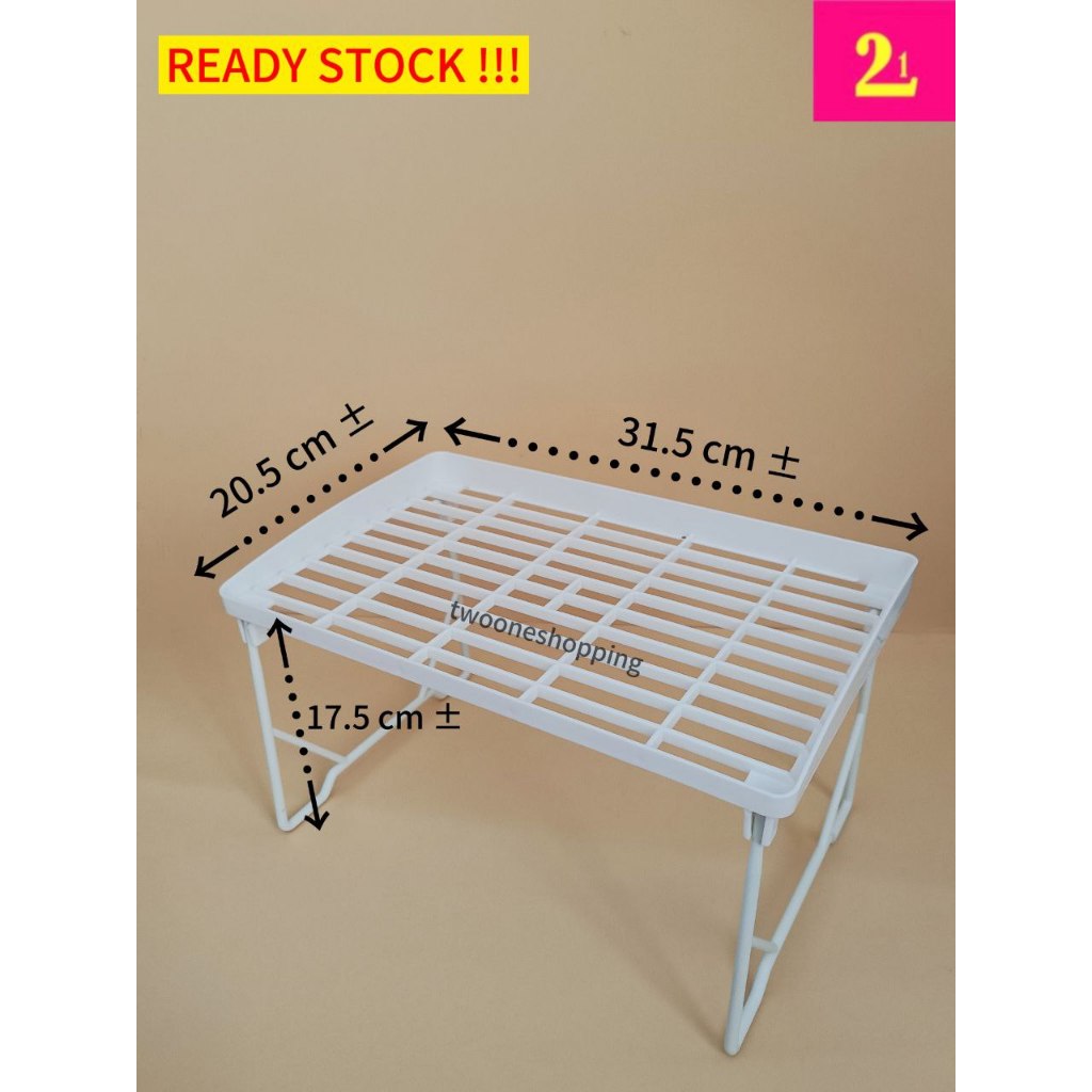 Multi purpose Foldable Stackable Plastic Rack (1 pcs ) | Shopee Singapore