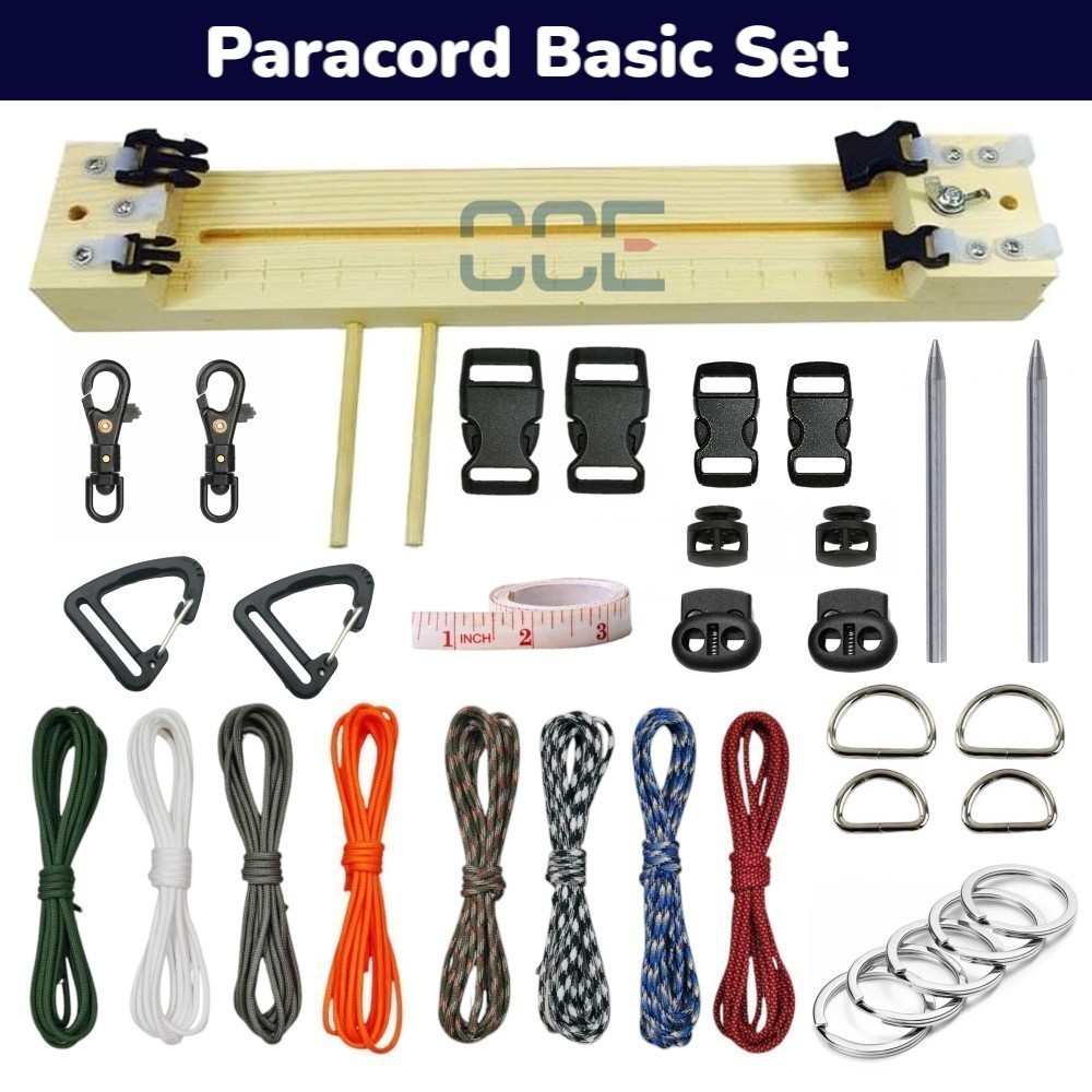 Paracord Basic Kit Set Jig Buckle Stopper Needle Fid D Ring Triangle ...
