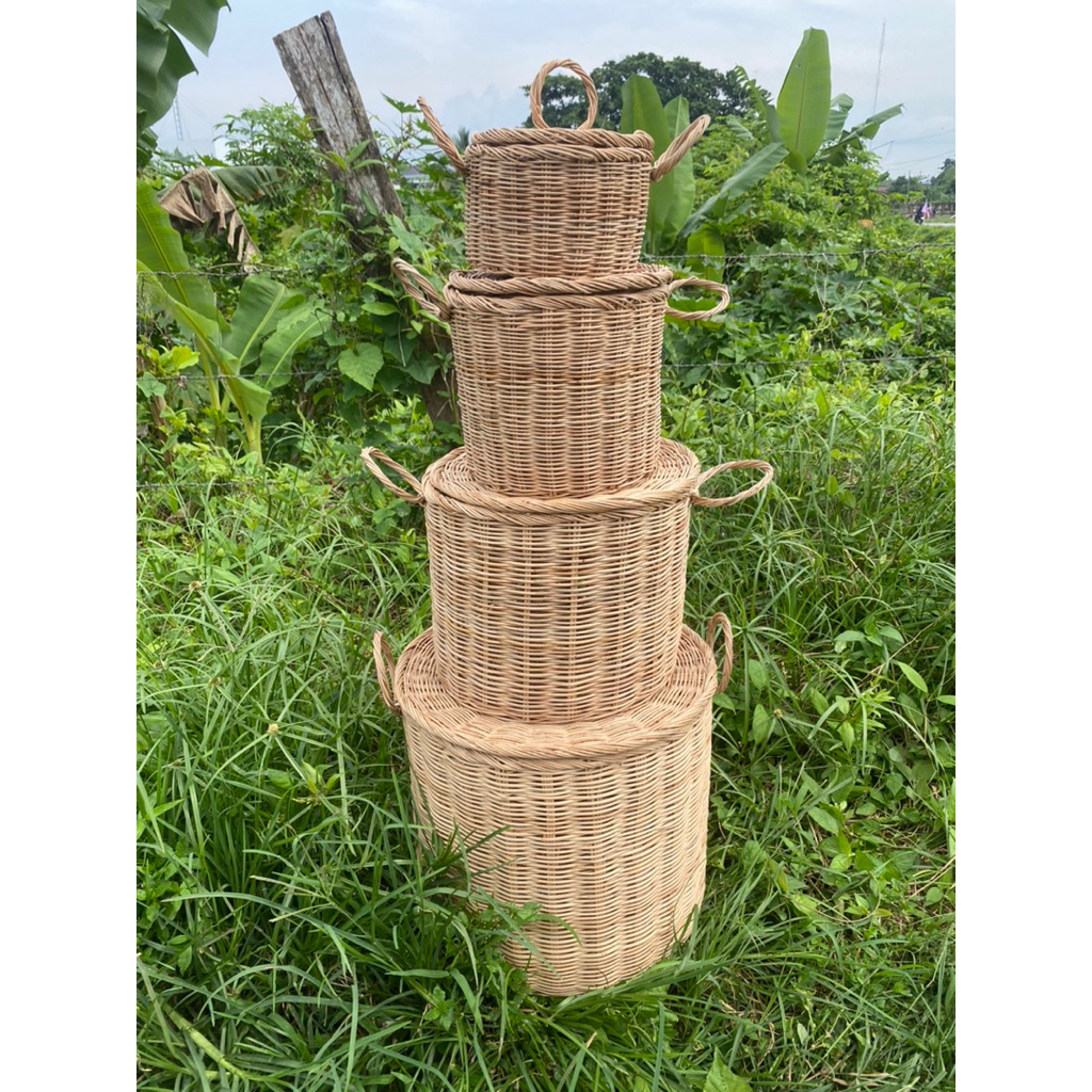 Beautiful Multipurpose Handmade rattan basket % (rattan basket ...