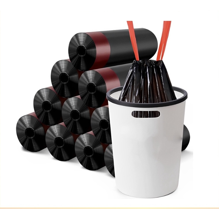 Clean Wrap Drawstring Garbage Bags - Durable Trash Bags with Rope for ...