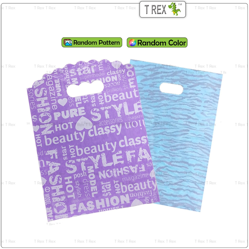 Random Pattern & Color Thank You PP Plastic Bag with Handle - Shopping ...