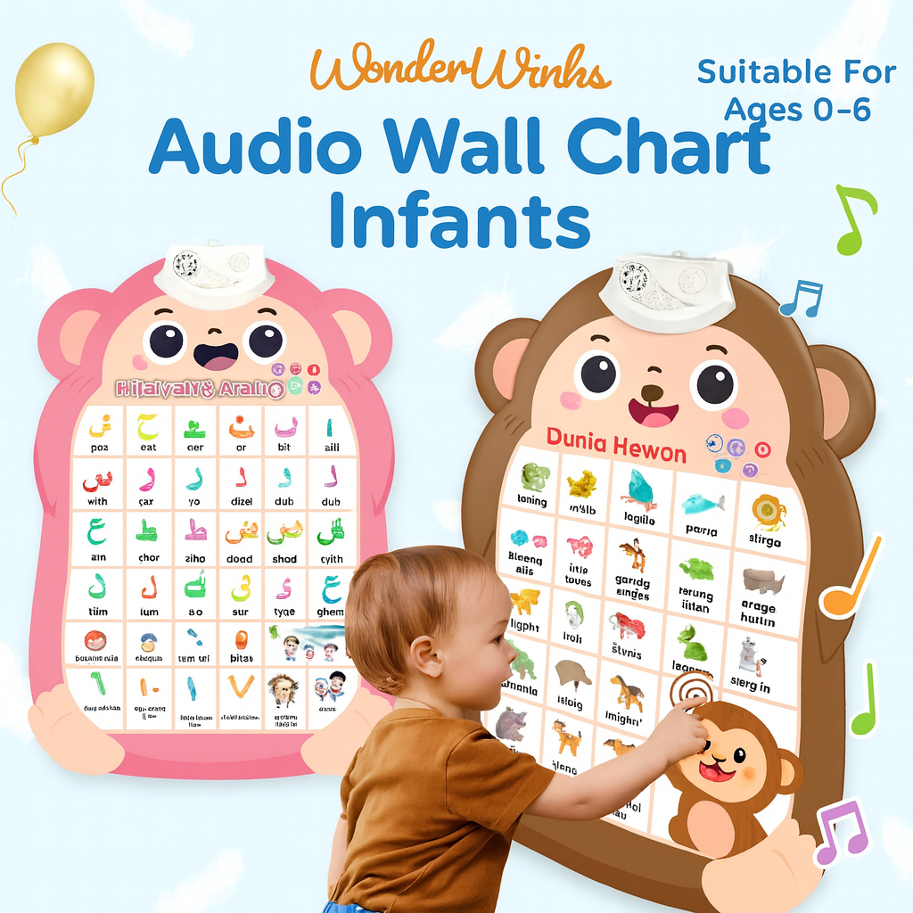 English Interactive Talking Alphabet Poster ABC Wall Chart With Sound ...