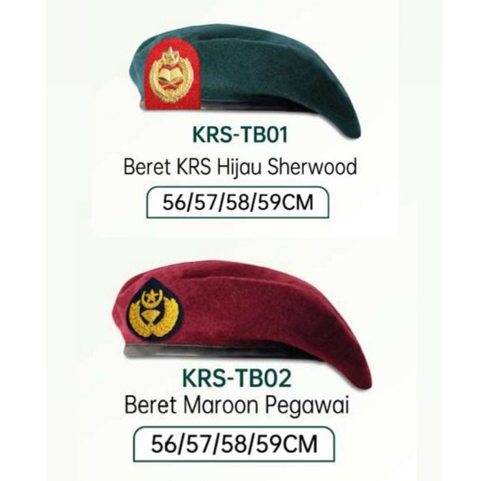 KRS Cadet Hat for Teenagers Beret/ Hat Badge Included (as per picture ...