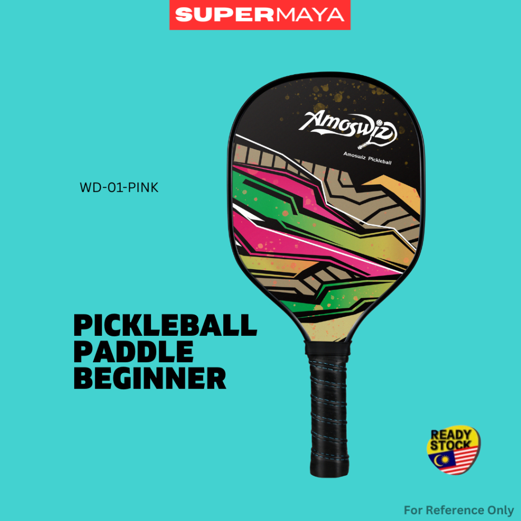 Pickleball Paddle Racket Fiberglass Pickle Ball Pad Bag Balls Carbon ...