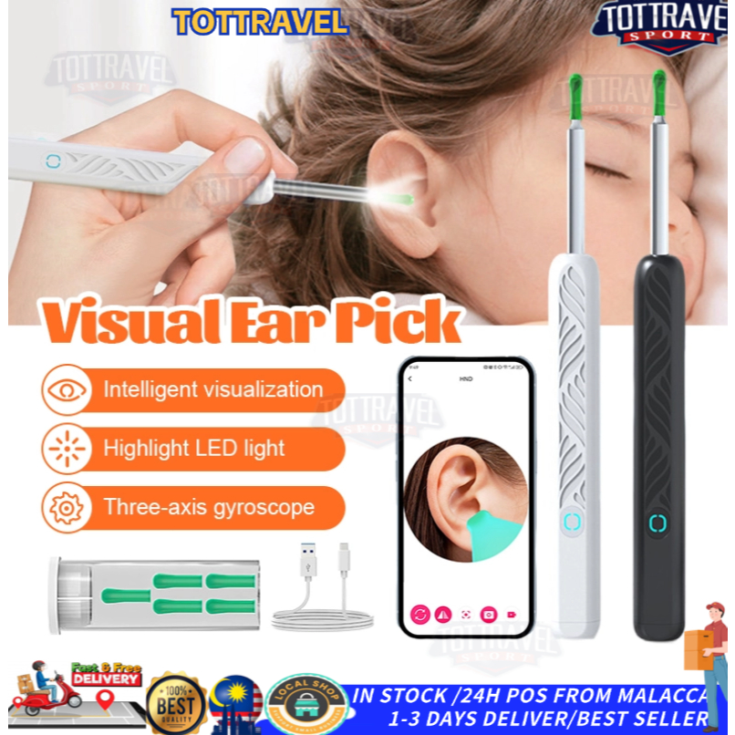 ear cleaner led light HD Smart Visual Ear Spoon Visual Illuminated Ear ...