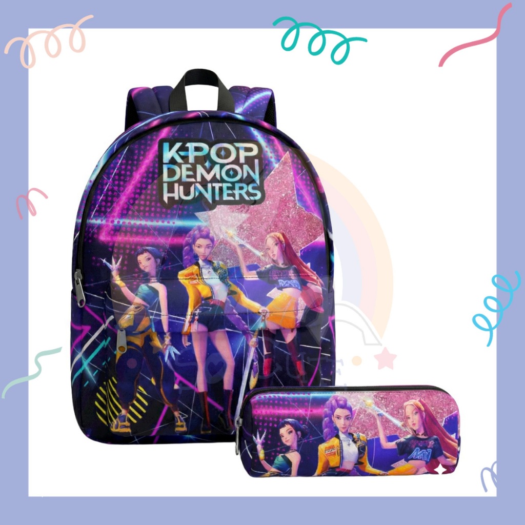 Socute Kpop K pop Demon Hunter Rumi Joey Mira Backpack Beg Sekolah ...
