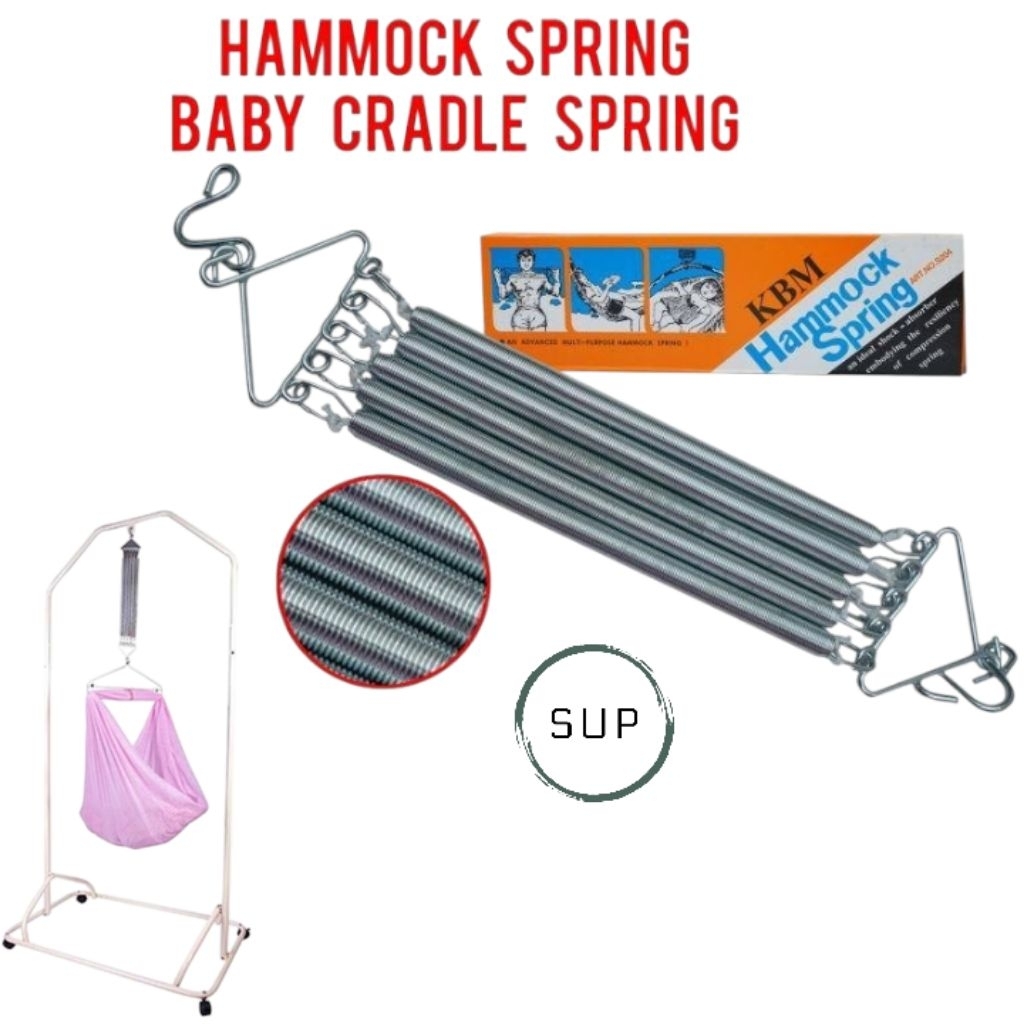 Hammock spring (5 Spring) / Baby cradle spring / Cradle spring buai ...