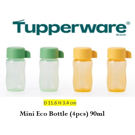 Tupperware Mini Eco Bottle (4) 90ml | Shopee Singapore