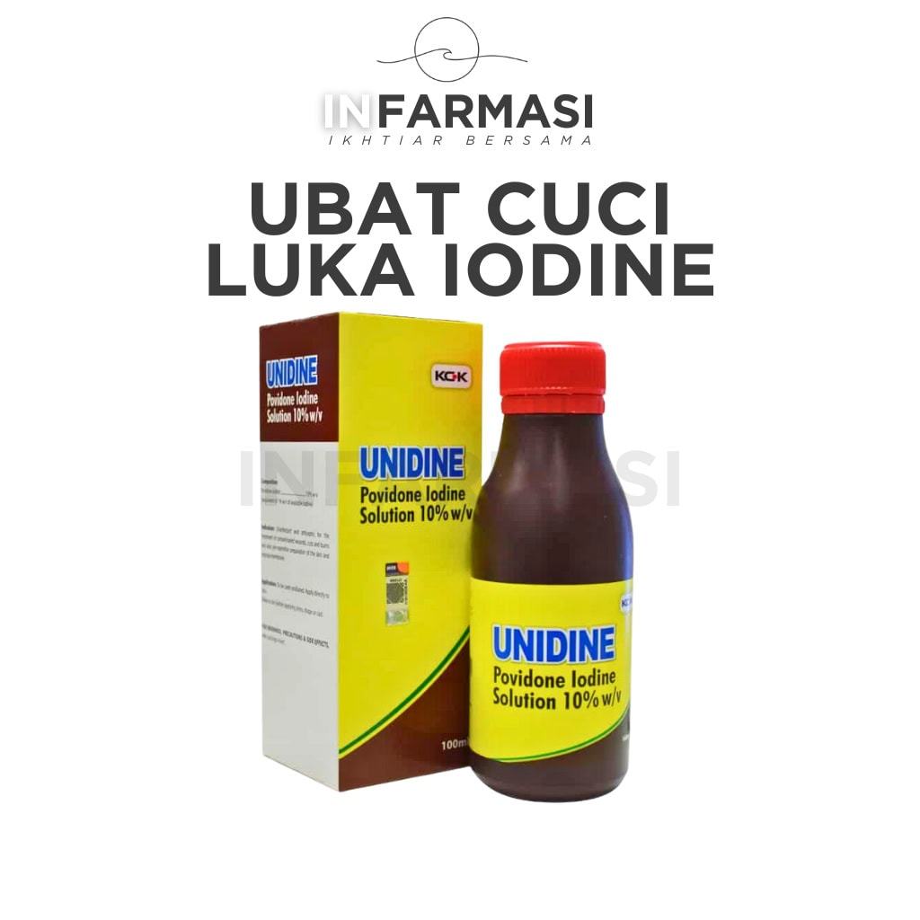 Unidine Povidone Iodine 100ml | Antiseptic, Wound Washing Medicine ...