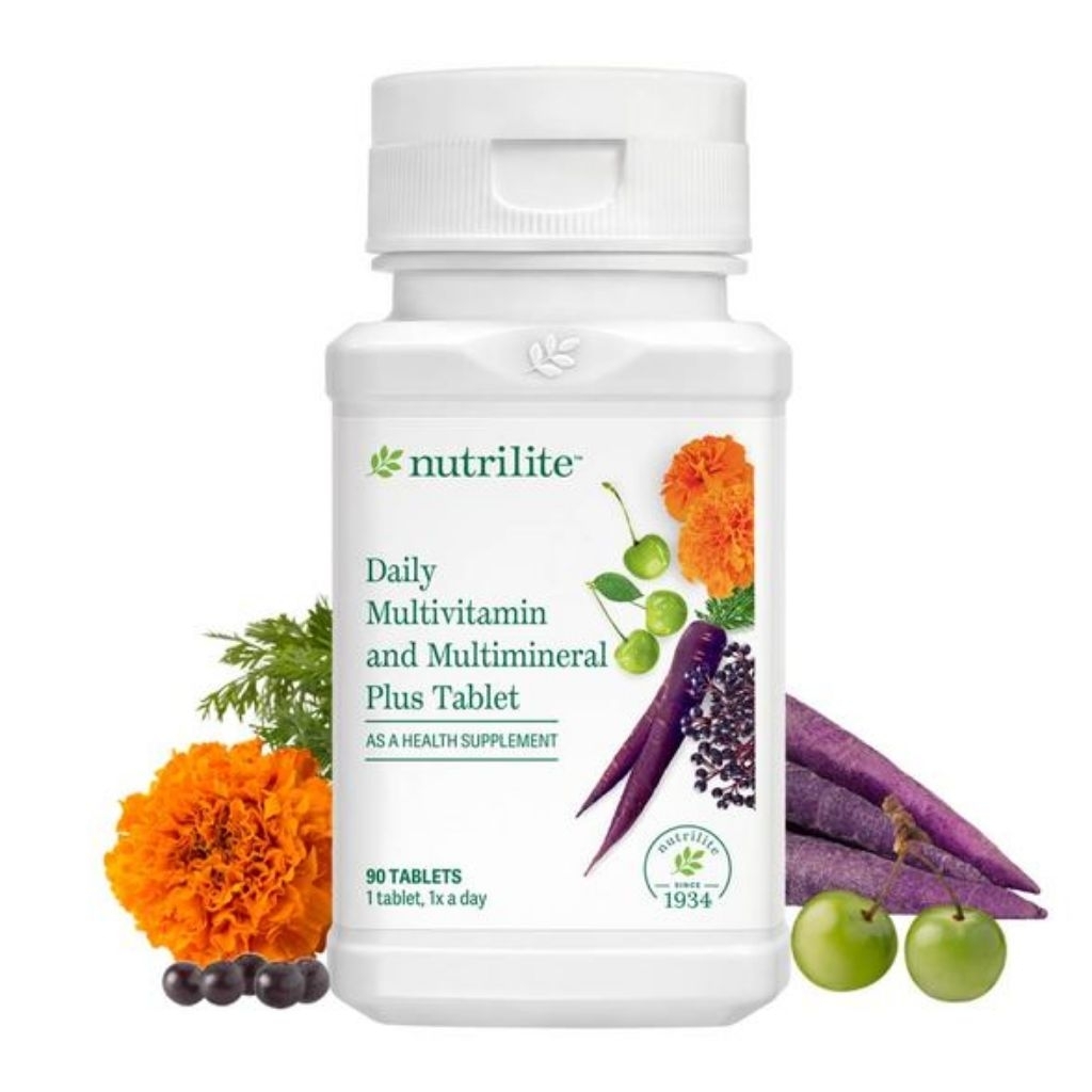 Nutrilite Daily Multivitamin and Multimineral Plus Tablet | Shopee ...
