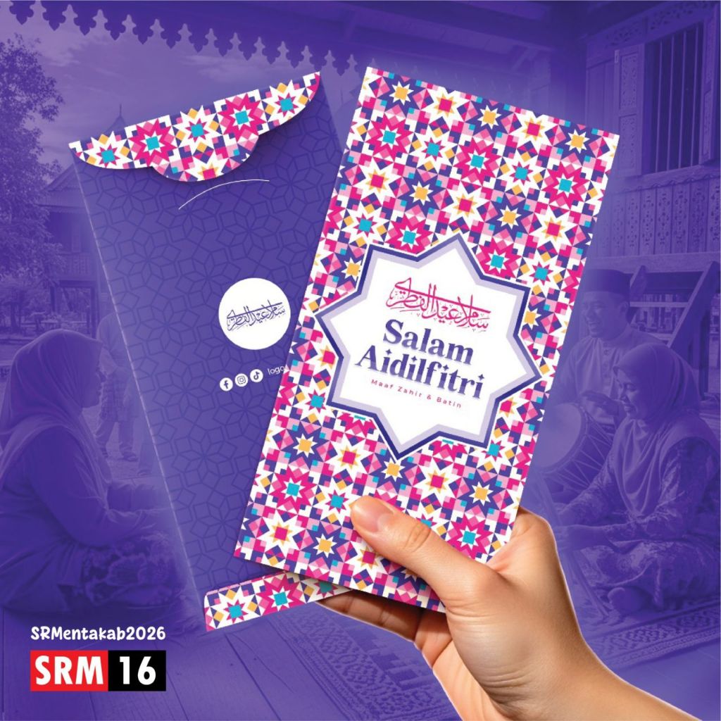 SAMPUL DUIT RAYA 2026 SAMPUL RAYA KLASIK 10/50 PCS SALAM AIDILFITRI ...