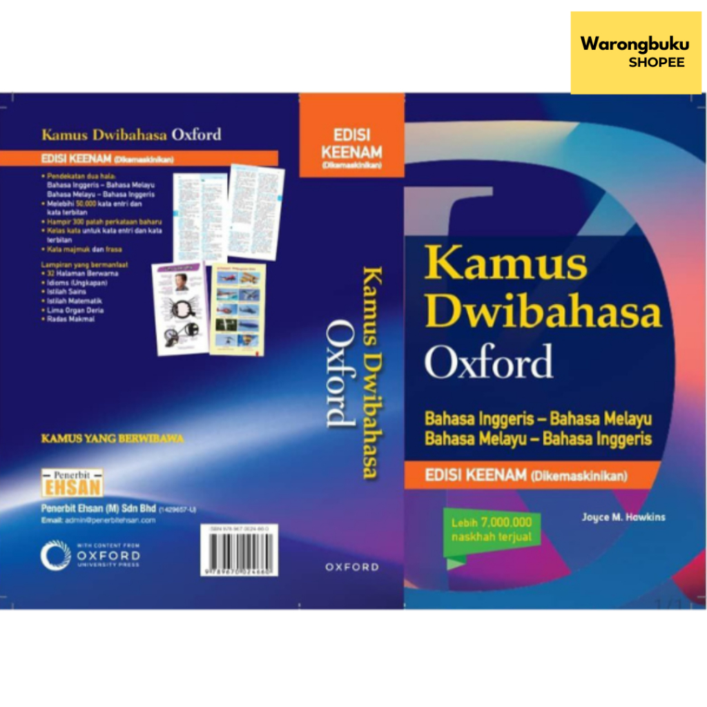 Ehsan Publisher - Oxford Bilingual Dictionary: BI-BM, BM-BI 6th Edition ...