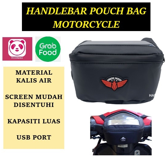 Motorcycle Premium Handlebar Bag Waterproof Waist Bag Pouch Bag Motor ...