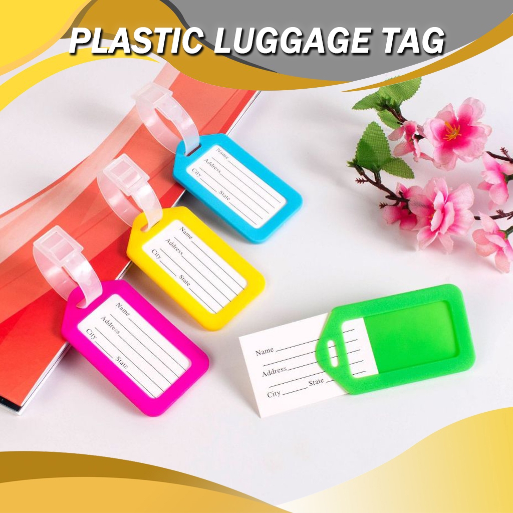 Plastic Luggage Tag Label Logistics Sign Trolley Case Check-in Tag ...