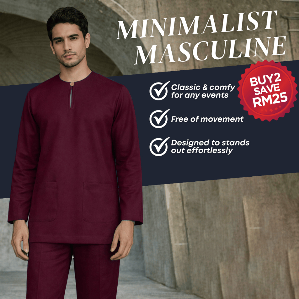 ZOE ARISAH X ZAUJ Arman Baju Melayu Lelaki Teluk Belanga Premium ...