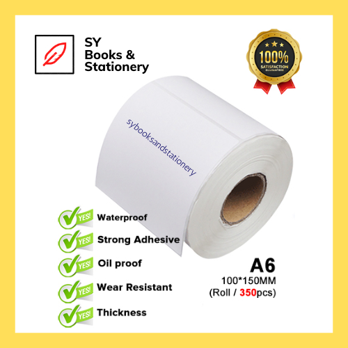 Thermal Sticker A6 100*150mm / Shipping Label / Airway Bill Sticker ...