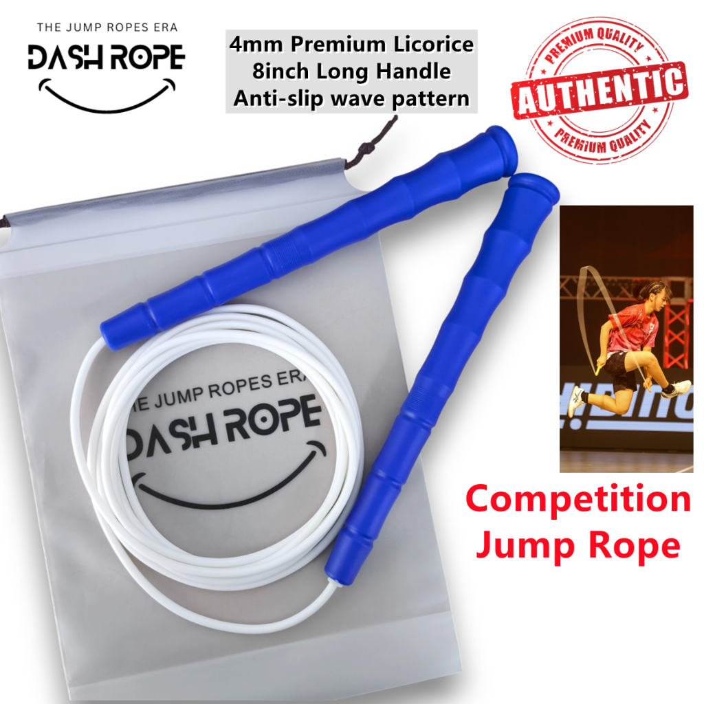 DASHROPE 4mm Premium Licorice Freestyle Tricks Jump Rope Competition ...