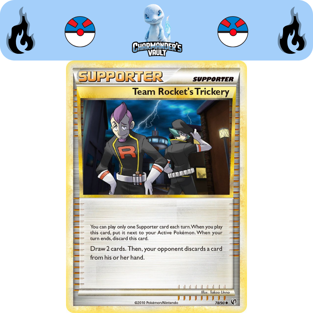Team Rocket's Trickery 078/090 Heartgold Soulsilver Undaunted Vintage ...