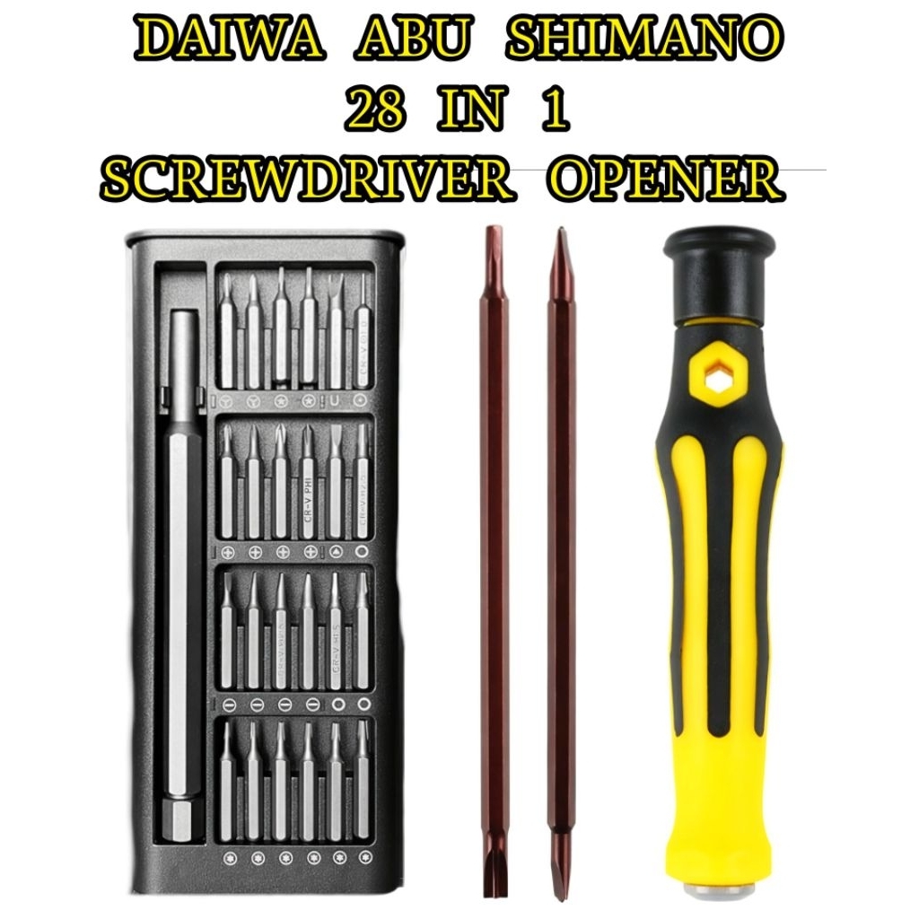 Special tool screwdriver fishing reel daiwa shimano abu baitcaster set ...