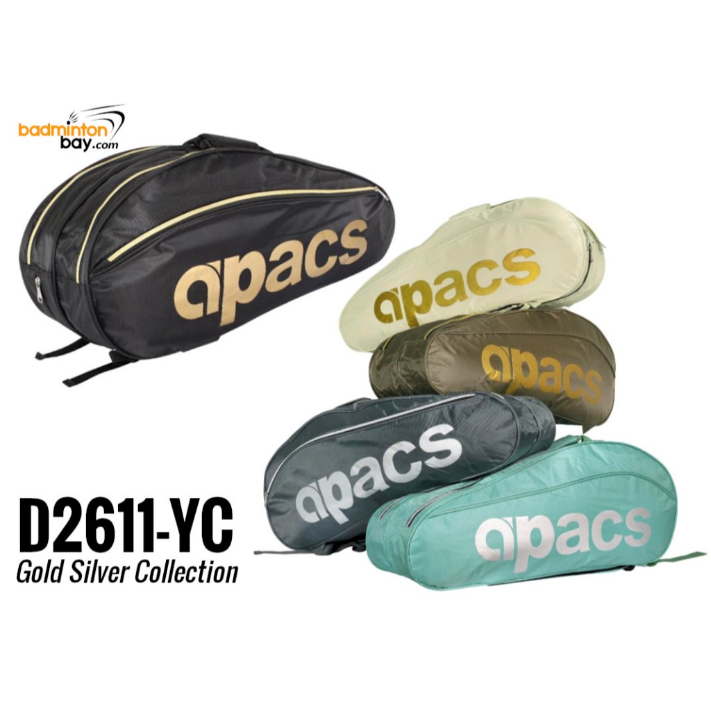 Apacs 2 Compartments Padded Half-thermal Badminton Racket Bag BP-D2611 ...
