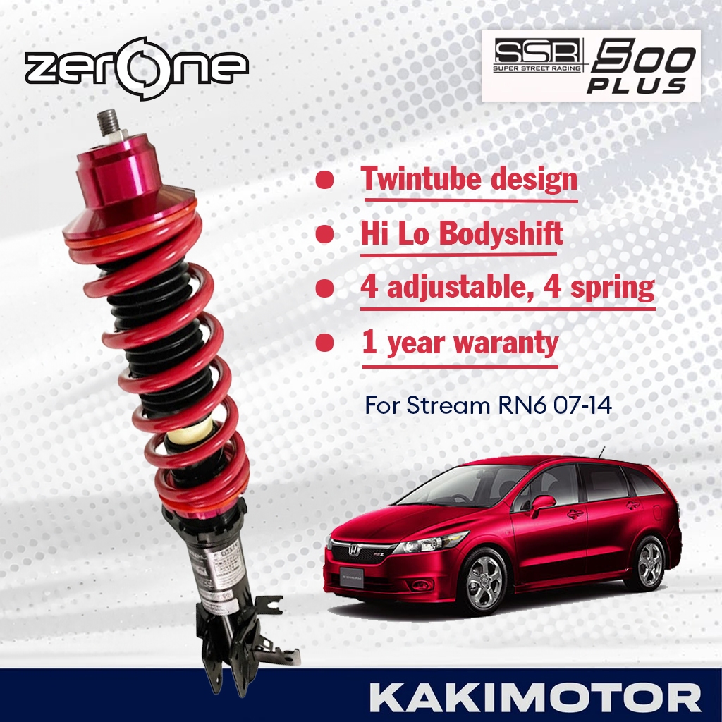 HONDA STREAM RN6 2006+ ZERONE SSR500 PLUS HI LO BODYSHIFT ADJUSTABLE ...