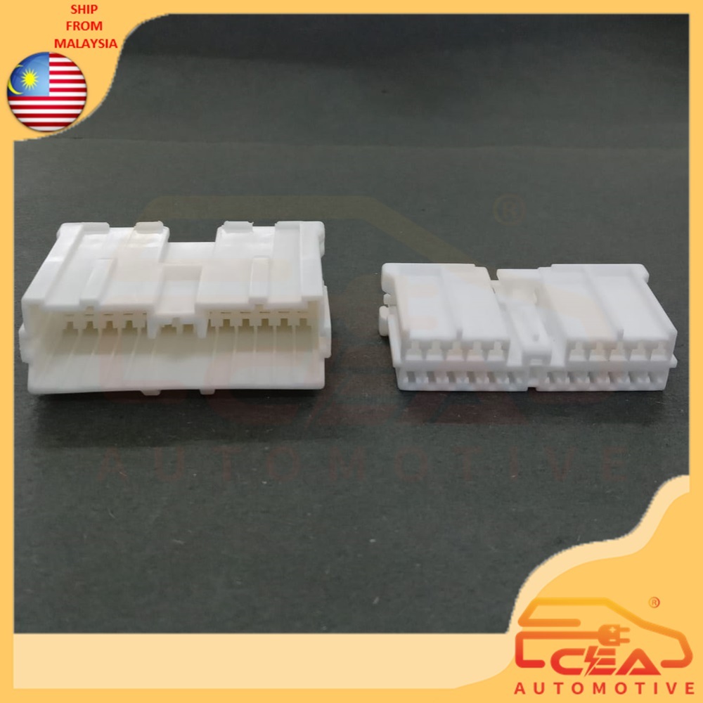 1PCS 22 PIN PROTON WIRA CHASSIS SOCKET CONNECTOR FEMALE MALE 22pin ...