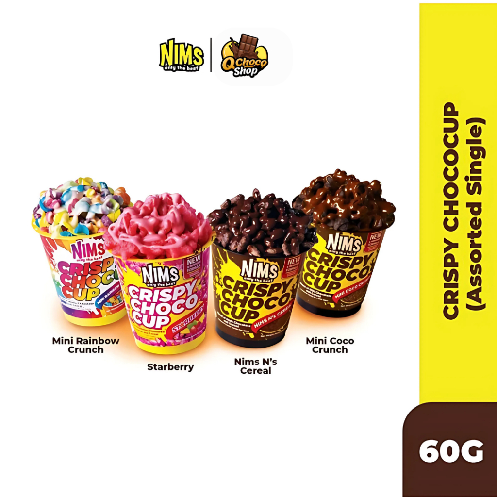 Nims Crispy Choco Cup 60g – Mini Coco Crunch | Mini Rainbow Crunch ...