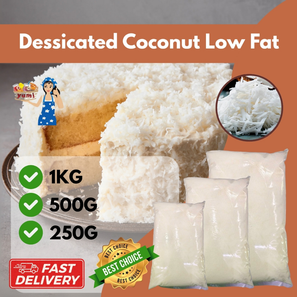 DESSICATED COCONUT LOW FAT - 250G / 500G / 1KG | Shopee Singapore