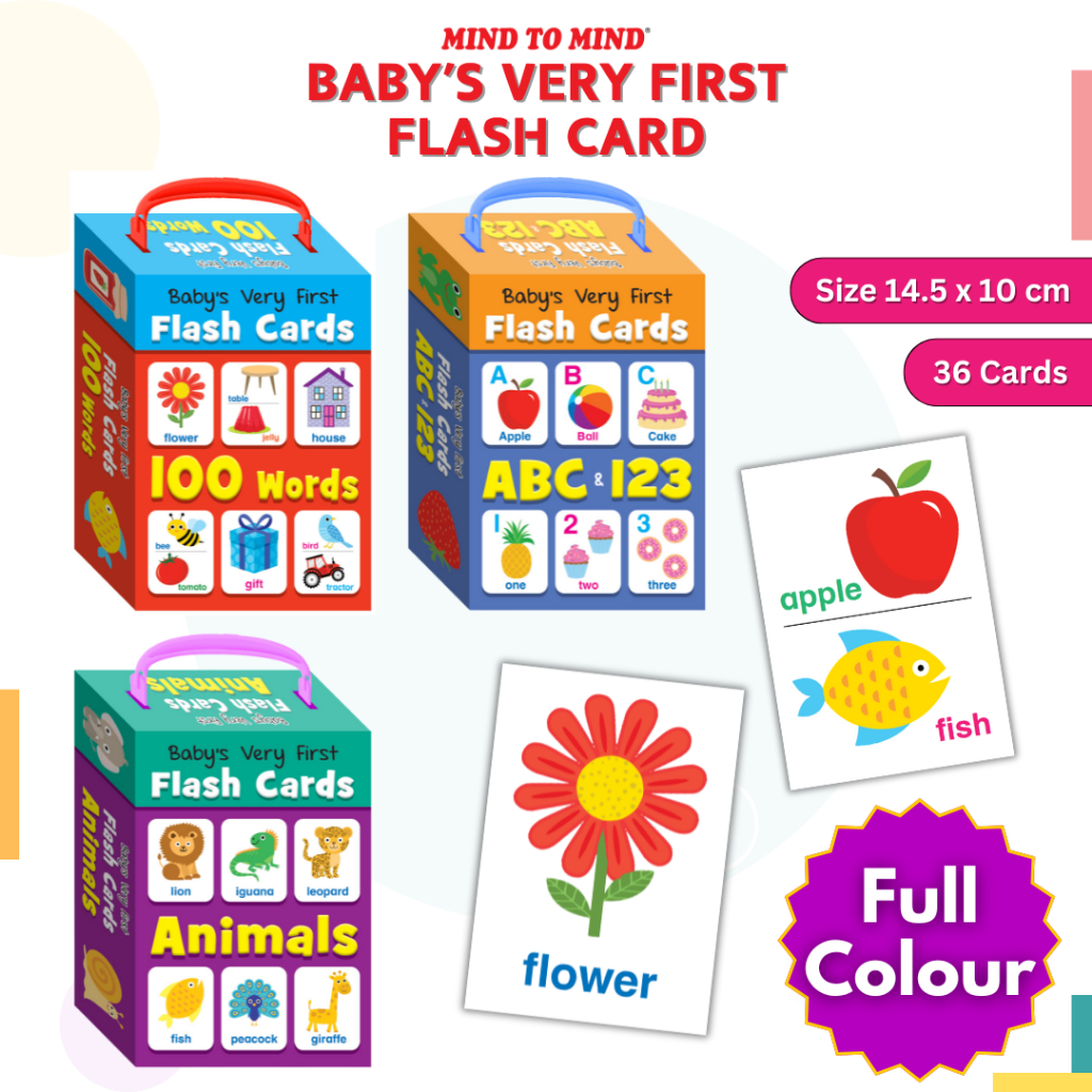 MIND TO MIND Baby's Very First Flash Card - 36 cards - Flash card for ...