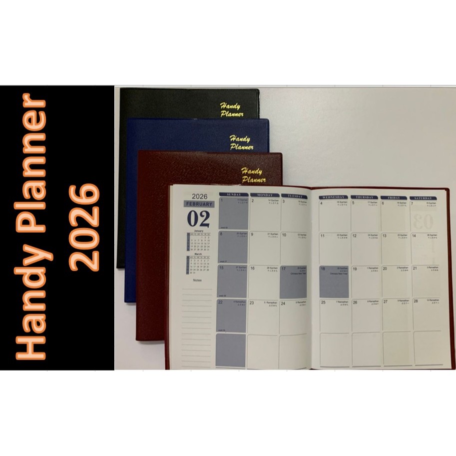 2026 Handly Planner for Jan - Dec 2026, Light weight Planner | Shopee ...