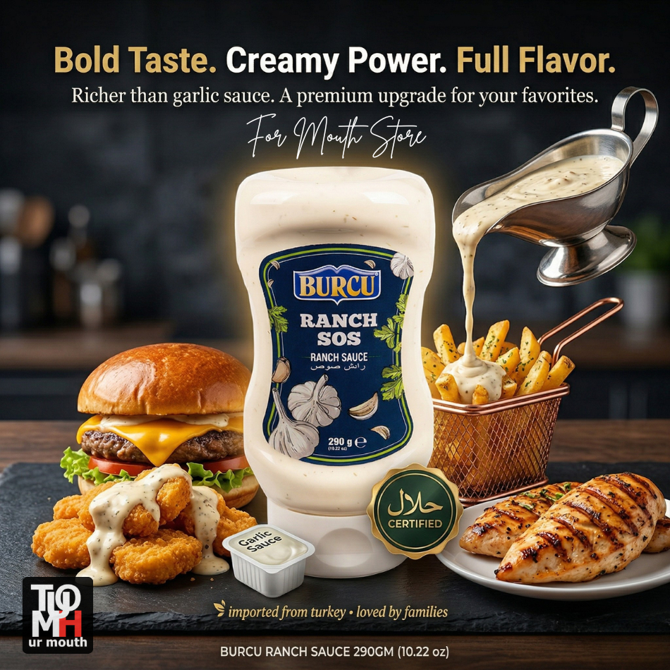(halal) 290g Burcu Ranch Sauce/ Garlic Sauce/ Cheese Sauce/ Salad ...