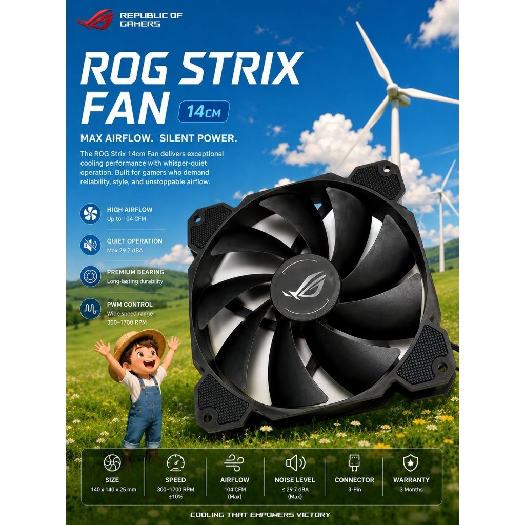 Asus ROG PC Case Cooling Fan Router 12cm/14cm 3pin 4pin | Shopee Singapore