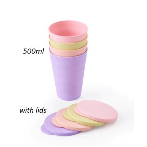 Tupperware Eco Bottle 500ml (2) Mango + Aqua / HoneyDew + Salmon ...