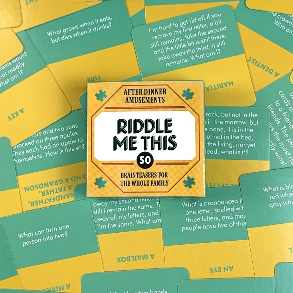Mini Size Riddle Me This Card Game With 50 Fun Dilemmas(A Conversation ...