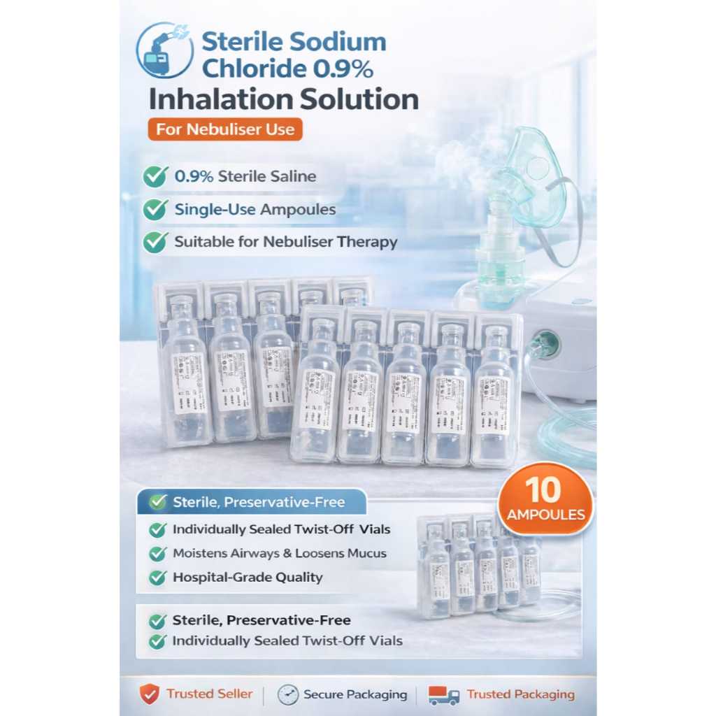(FOR NEBULISER USE) STERILE SODIUM CHLORIDE INFUSOL INHALATION SOLUTION ...
