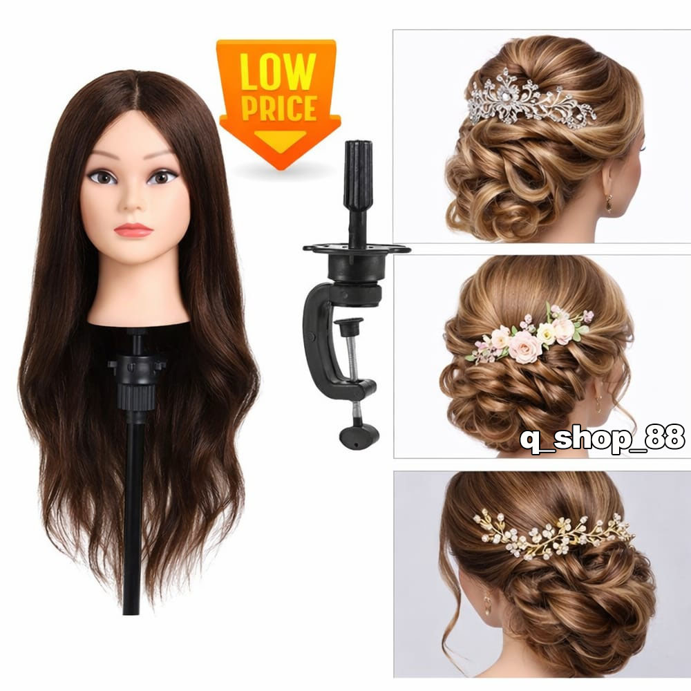 Hair Styling Wig Practice Training Doll Human Head Salon Mannequin ...