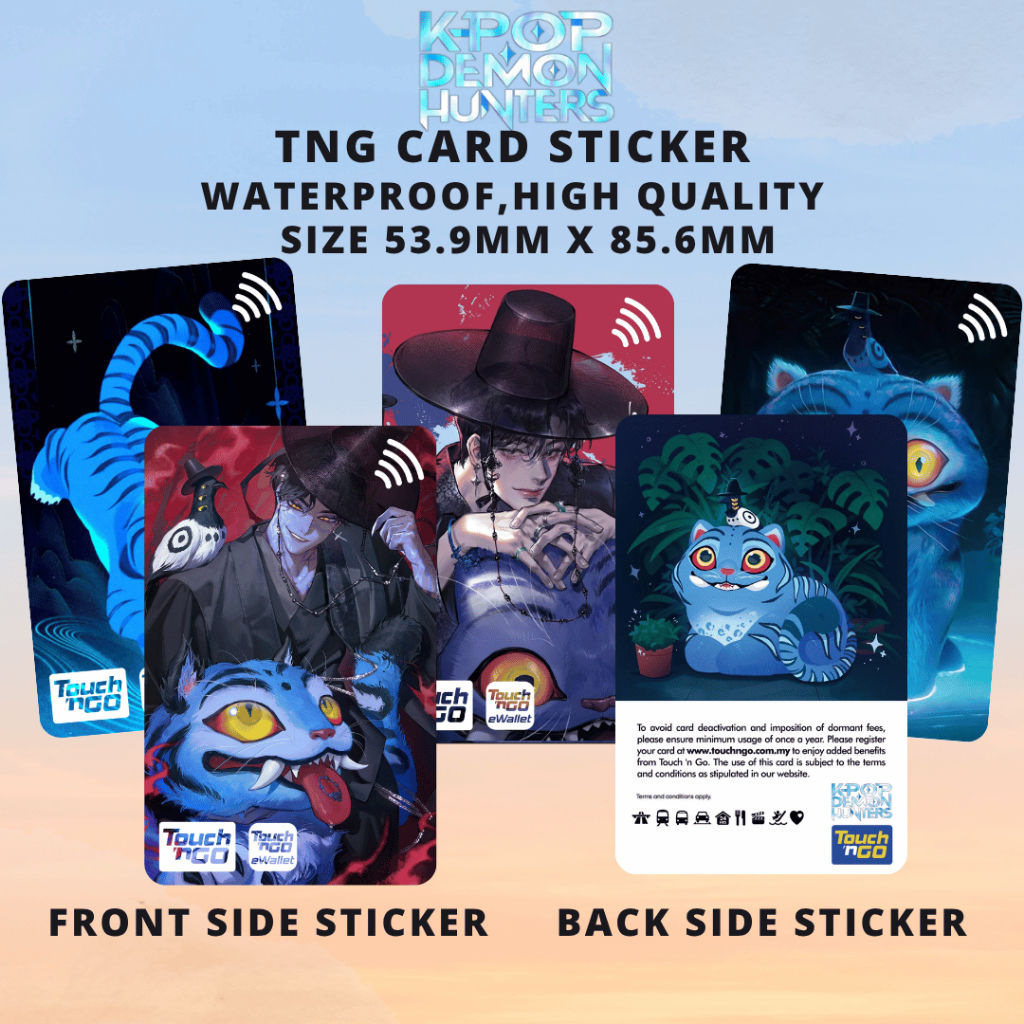 K-Pop Demon Hunters-Derpy Tiger-Access Card/Touch ‘n Go TNG Card ...