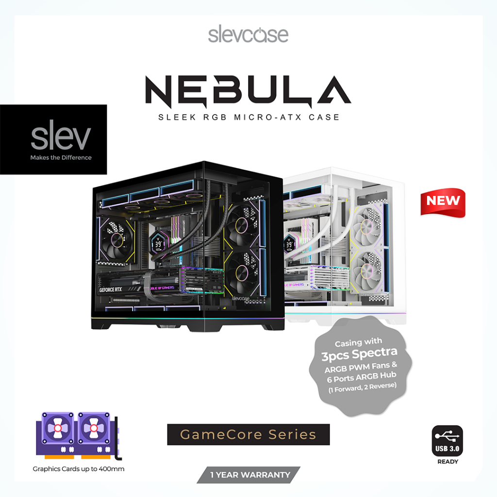 Slevcase Nebula Micro ATX Casing | Shopee Singapore