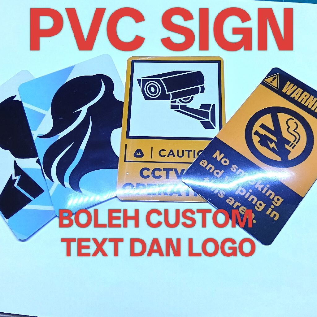 CUSTOM PVC SIGN / LABEL / DIRECTION SIGNS / SINAGE | Shopee Singapore