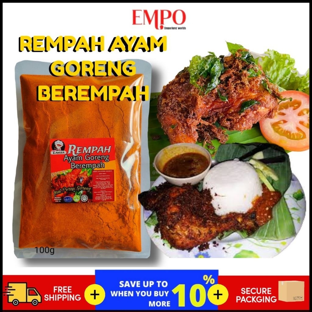 Fried chicken spices steamed rice, Rempah Ayam goreng berempah 100gram ...