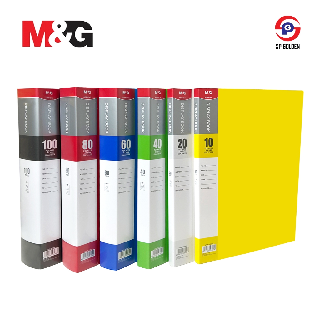 M&G A4 Size Display Book Clear Book Clear Holder File 20/30/40/60/80 ...