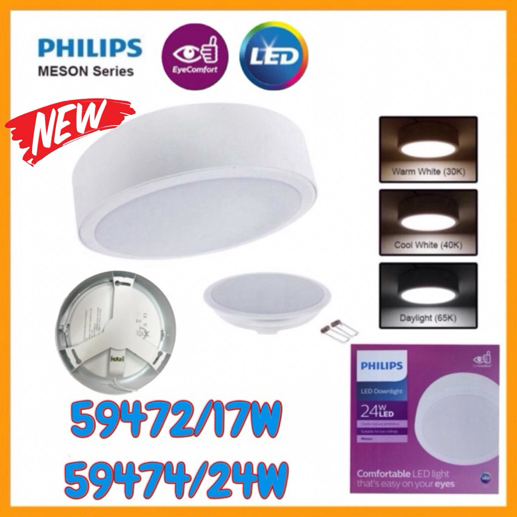 PHILIPS MESON 59472/17W~59474/24W LED SURFACE DOWNLIGHT LED Downlight ...