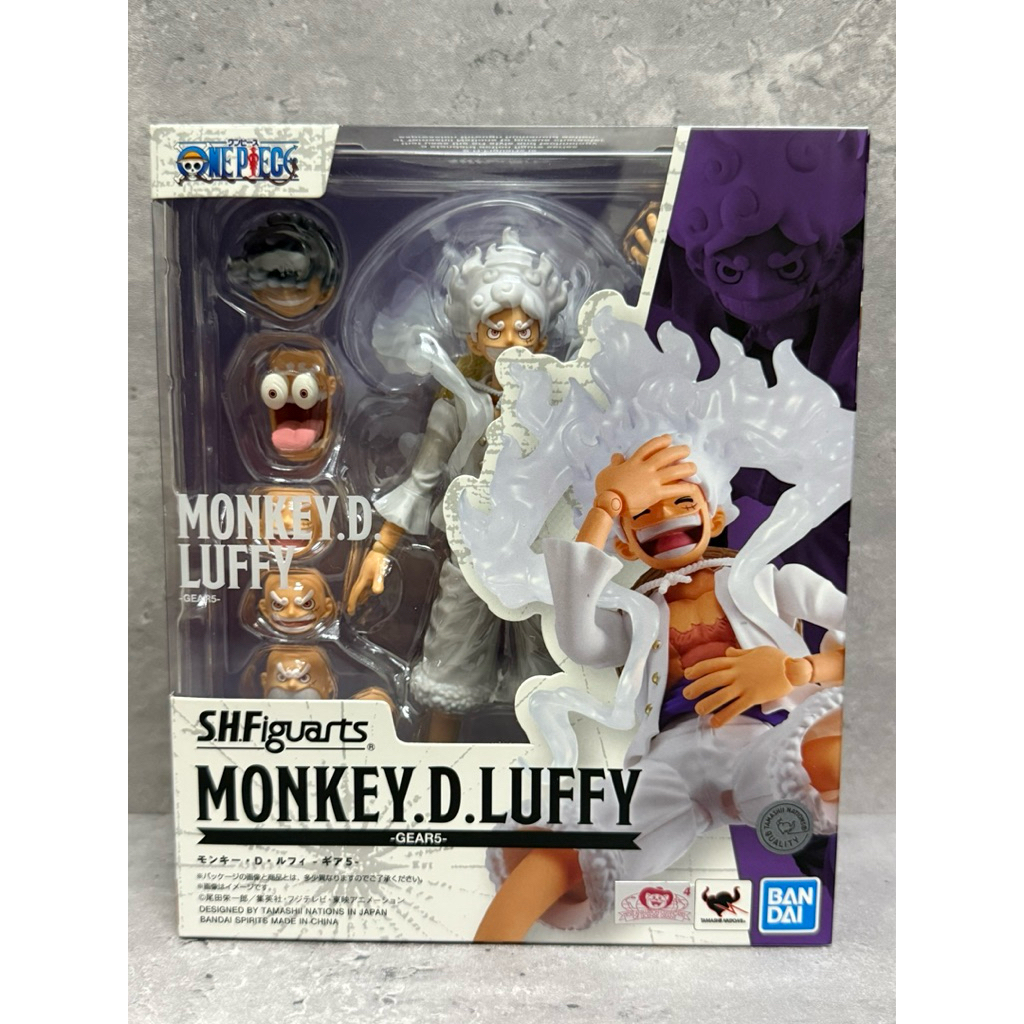 Shf Figuarts SHF One Piece Monkey D Luffy Gear 5 Bandai Japan Toy BIB ...