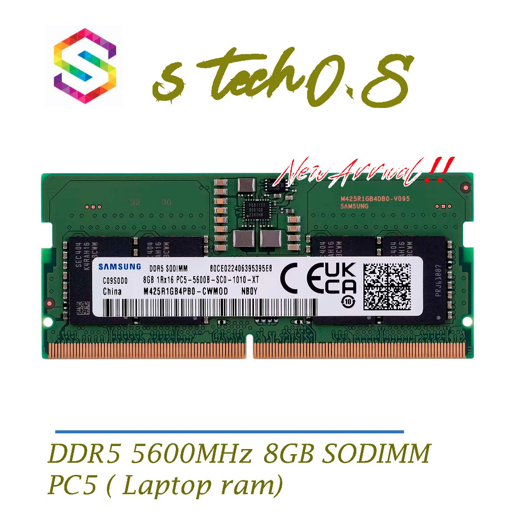 SAMSUNG DDR5 5600MHz 8GB SO-DIMM Laptop Notebook RAM Memory Module ...